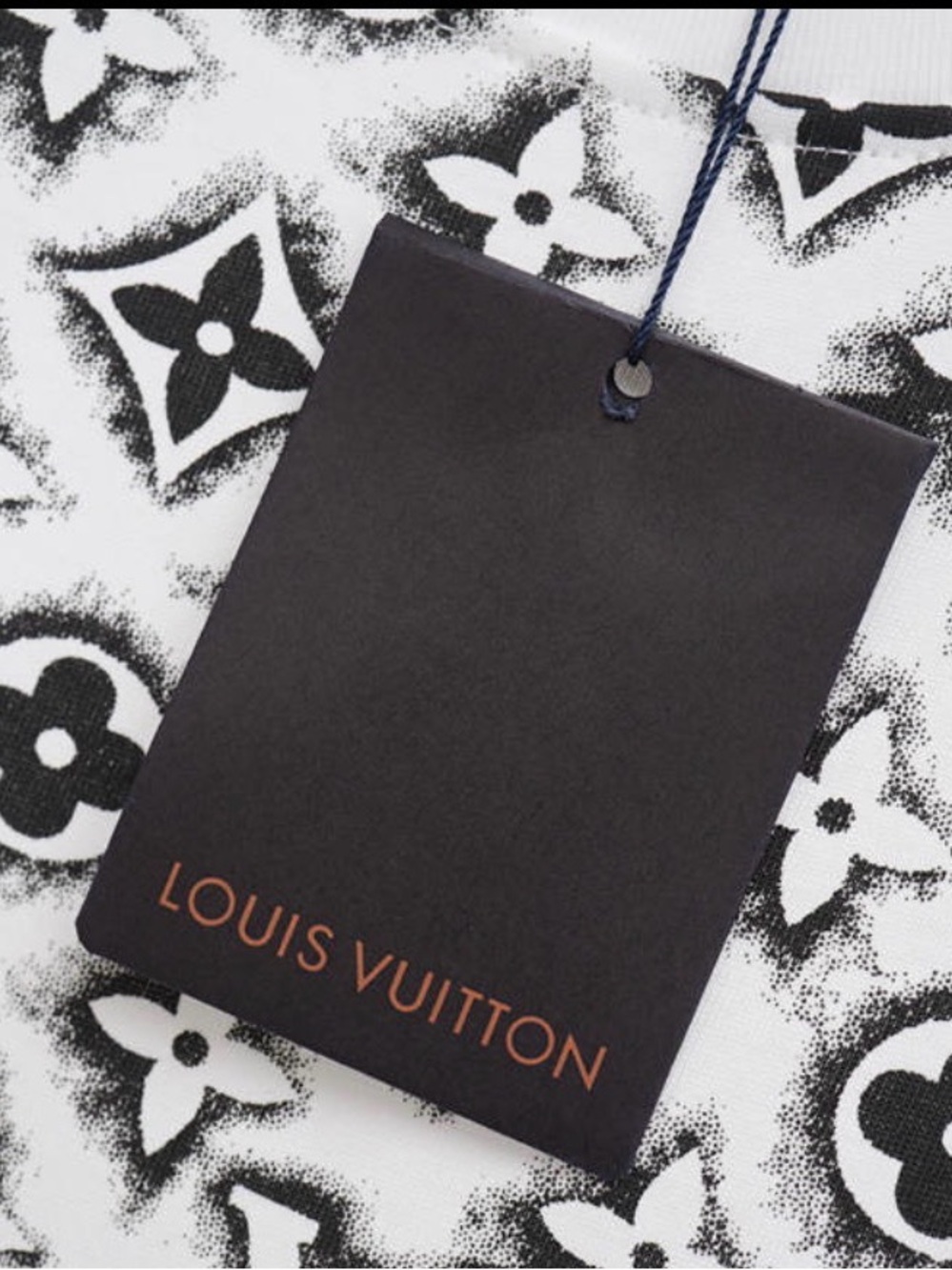 Louis Vuitton White & Black All-Over Monogram Short Sleeve Tee XXL - Picture 4 of 6